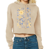 Simple Cute Flower Pattern Cropped Hoodie | Artistshot