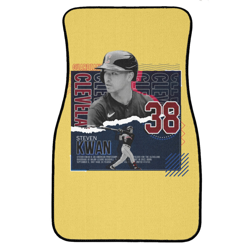 Steven Kwan Baseball Paper Poster Guardians Boy Front Car Mat | Artistshot