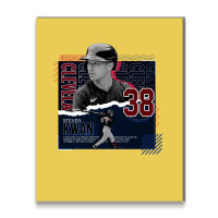 Steven Kwan Baseball Paper Poster Guardians Boy Metal Print Vertical | Artistshot