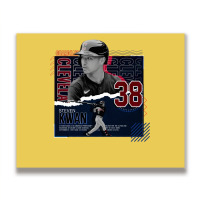 Steven Kwan Baseball Paper Poster Guardians Boy Metal Print Horizontal | Artistshot