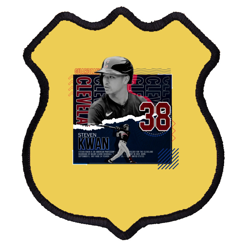 Steven Kwan Baseball Paper Poster Guardians Boy Shield Patch | Artistshot