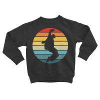 Hip Hop T  Shirt Break Dance Silhouette On A Distressed Retro Sunset D Toddler Sweatshirt | Artistshot