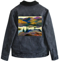 Franklin Carmichael   Mirror Lake Unisex Sherpa-lined Denim Jacket | Artistshot