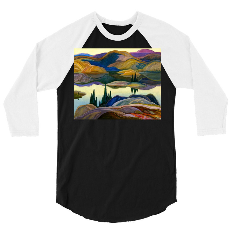 Franklin Carmichael   Mirror Lake 3/4 Sleeve Shirt by dorisMdamm | Artistshot