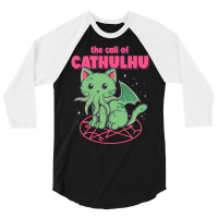 Cathulhu Girl 3/4 Sleeve Shirt | Artistshot