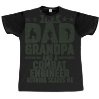 Mens I'm A Dad And Grandpa Combat Engineer Combat Engineering Premium Graphic T-shirt | Artistshot