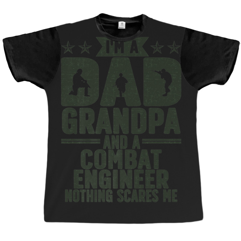 Mens I'm A Dad And Grandpa Combat Engineer Combat Engineering Premium Graphic T-shirt by ChristopherCharlesWilliamson | Artistshot