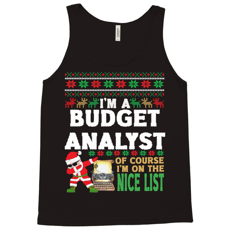 Budget Analyst  Ugly Christmas Budget Analyst Gift Tank Top | Artistshot