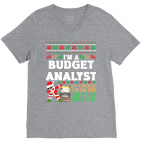 Budget Analyst  Ugly Christmas Budget Analyst Gift V-neck Tee | Artistshot