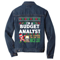 Budget Analyst  Ugly Christmas Budget Analyst Gift Men Denim Jacket | Artistshot