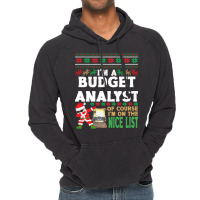 Budget Analyst  Ugly Christmas Budget Analyst Gift Vintage Hoodie | Artistshot