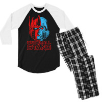 One Shall Stand Quote Men's 3/4 Sleeve Pajama Set | Artistshot