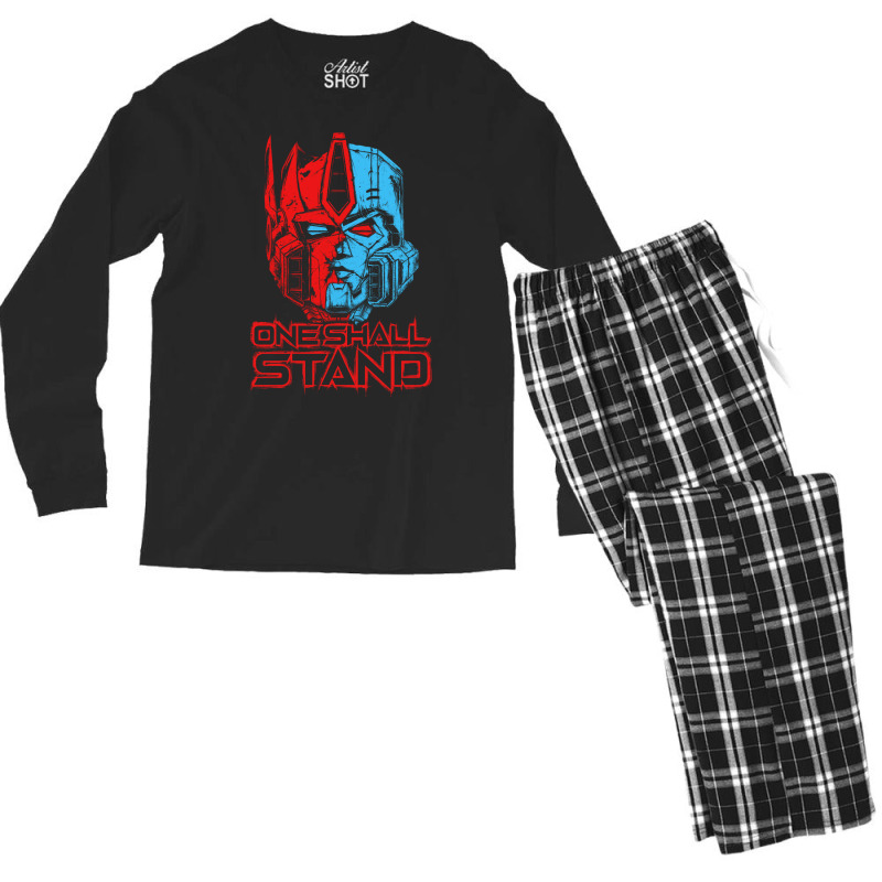 One Shall Stand Quote Men's Long Sleeve Pajama Set | Artistshot