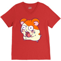 Shocked Hamtaro Meme Girl V-neck Tee | Artistshot