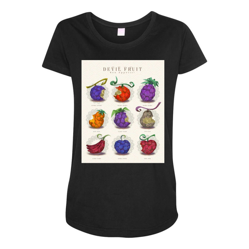 The Fruits Of The Devil Good Appetite D Maternity Scoop Neck T-shirt by baouzstuwem | Artistshot