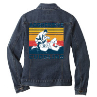 Jiu Jitsu  Vintage Jiu Jitsu Aggressive Cuddling 80s Ladies Denim Jacket | Artistshot