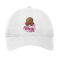 Pray Believe Fight Breast Cancer Afro Messy Bun Bald Adjustable Cap | Artistshot