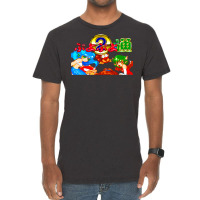 Puyo Puyo Tsu (mega Drive Title Screen) Vintage T-shirt | Artistshot