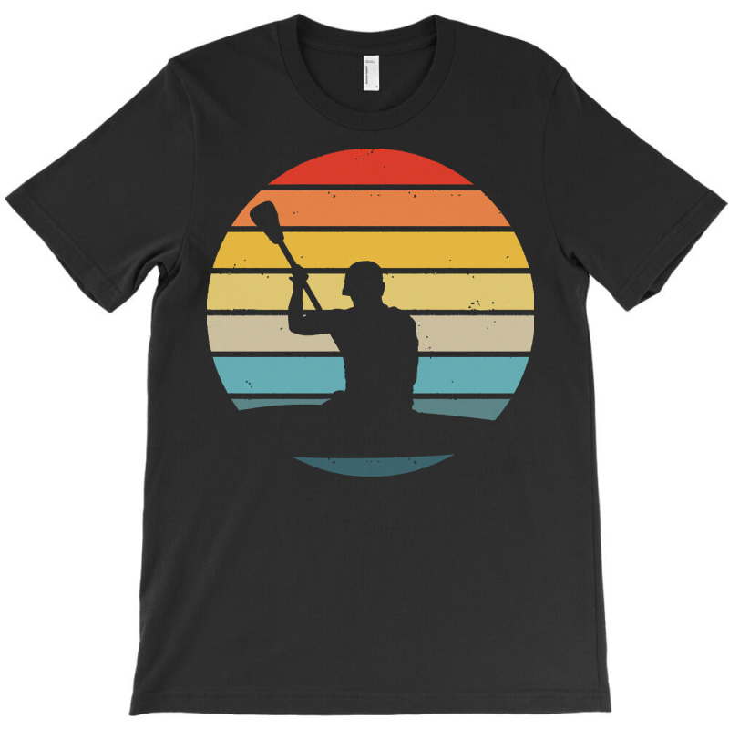 Canoe T  Shirt Canoeing Silhouette On A Distressed Retro Sunset Produc T-shirt | Artistshot