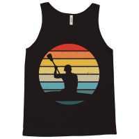 Canoe T  Shirt Canoeing Silhouette On A Distressed Retro Sunset Produc Tank Top | Artistshot