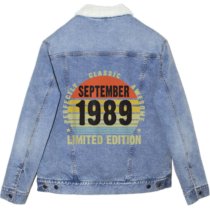 30th Birthday Limited Edition September 1989 Unisex Sherpa-Lined Denim Jacket by ALFREDMCGOWAN | Artistshot