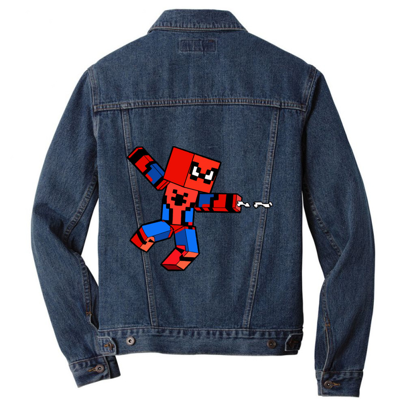 Blocky Hero Cool Men Denim Jacket | Artistshot