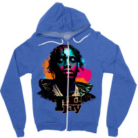 Lil Tjay Art Blue Zipper Hoodie | Artistshot