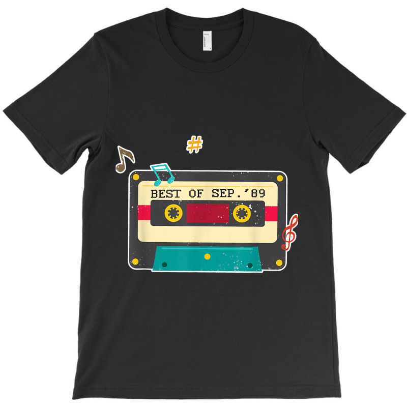 30th Birthday Mixtape Retro Cassette September 1989 T-Shirt by ALFREDMCGOWAN | Artistshot