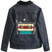 30th Birthday Mixtape Retro Cassette September 1989 Unisex Sherpa-lined Denim Jacket | Artistshot