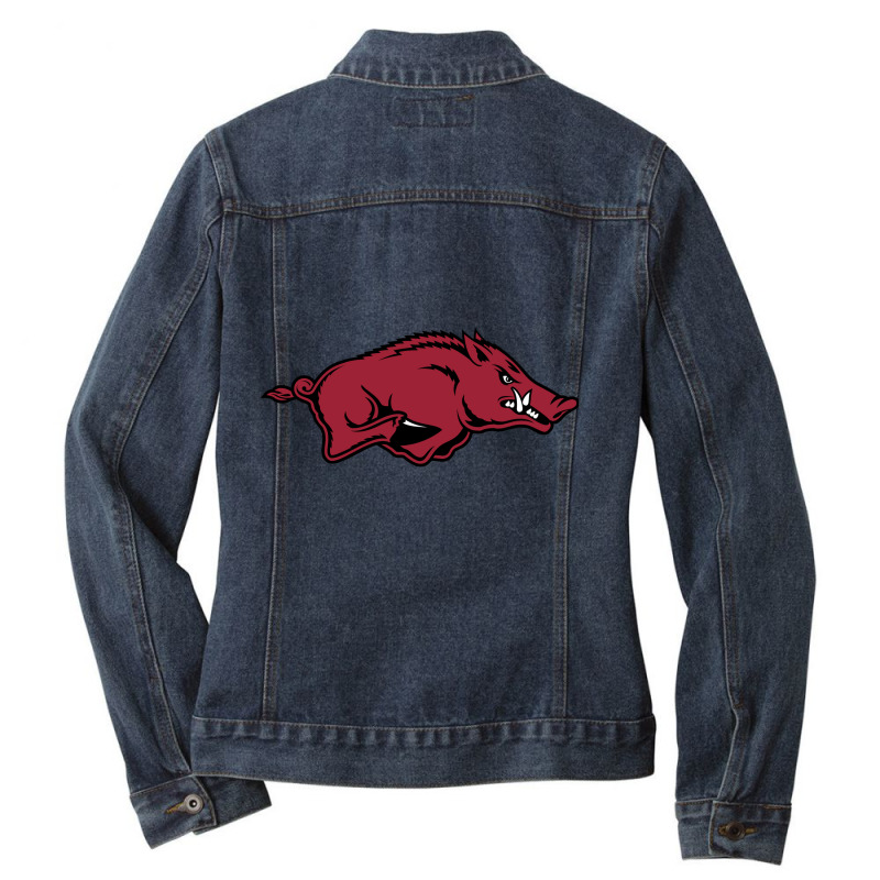 Arkansas Ladies Denim Jacket by Rewisar | Artistshot