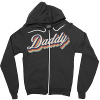 Retro Vintage Daddy Green Zipper Hoodie | Artistshot