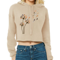 Chihuahua Dandelion Flower Fly Funny Dog Lover Long Sleeve T Shirt Cropped Hoodie | Artistshot