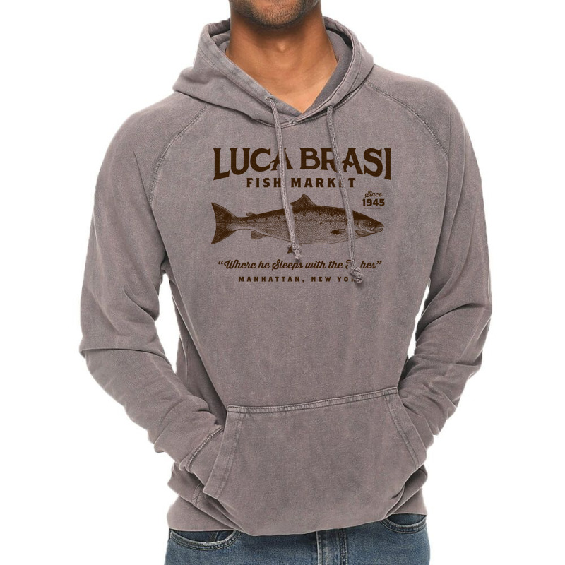 Luca Brasi Fish Market Travel Vintage Hoodie by ablorheldorrq | Artistshot