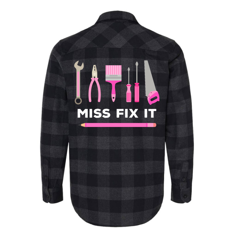 Miss Fix It Handy Women Diy Cool Flannel Shirt | Artistshot