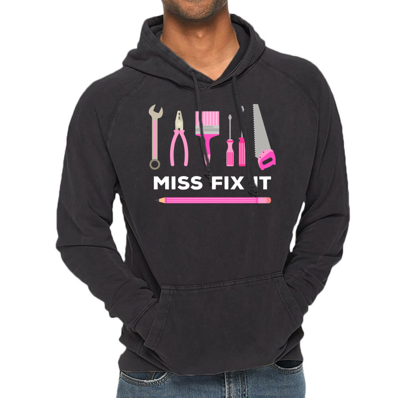 Miss Fix It Handy Women Diy Cool Vintage Hoodie | Artistshot