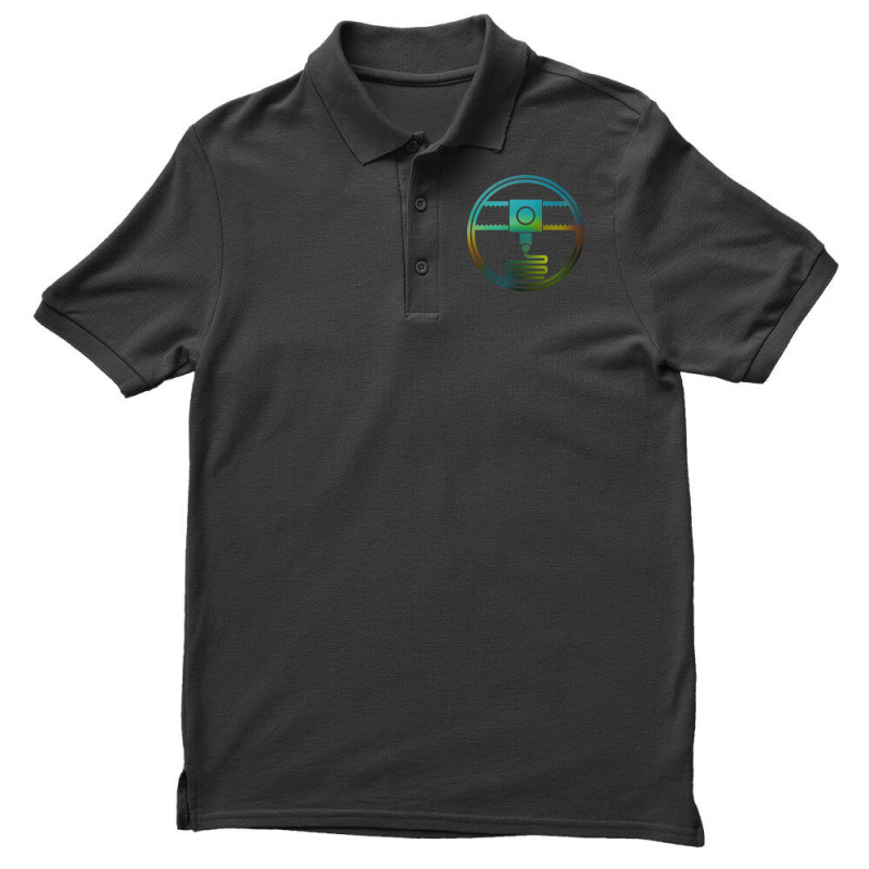 3d Printer For The Maker Quote Cool Men's Polo Shirt by caplisigoshar | Artistshot