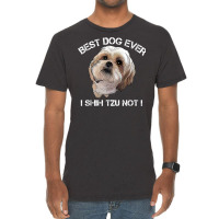 Shih Tzu T Shirt Funny Dog Pet Best Dog Ever Gift Birthday Vintage T-shirt | Artistshot