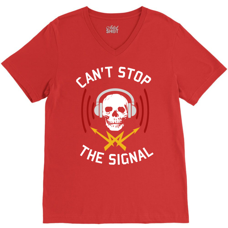 Cant Stop The Signal Open Source Internet Piracy Anti Censorship V-Neck Tee by tindalberkay9 | Artistshot