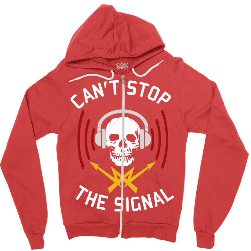 Cant Stop The Signal Open Source Internet Piracy Anti Censorship Zipper Hoodie by tindalberkay9 | Artistshot