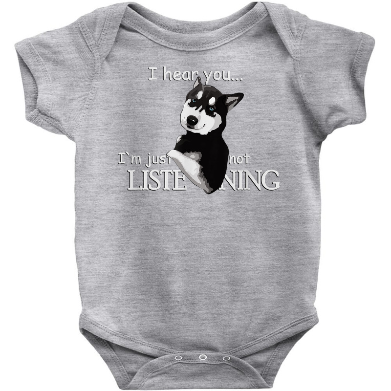 Siberian Husky Dog Shirt   Husky Shirt   Dog Lovers T Shirt Baby Bodysuit by atereabag | Artistshot