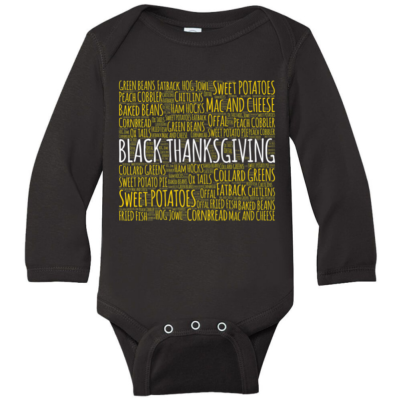 African American Thanksgiving Tradition Foods For Soul Long Sleeve Baby Bodysuit by tiennguyen | Artistshot