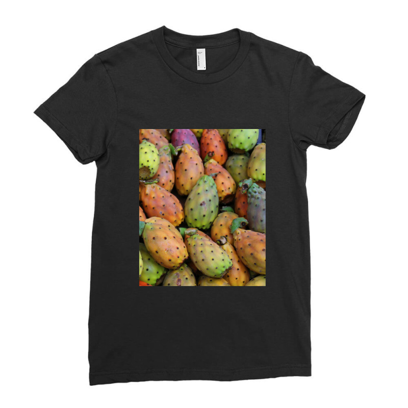 Fruits Cartoon Adorable Fresh Wonderful Banyan Ladies Fitted T-Shirt by MiltonLane | Artistshot