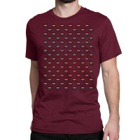 Chess  In Black White And Red Pattern Retro Classic T-shirt | Artistshot