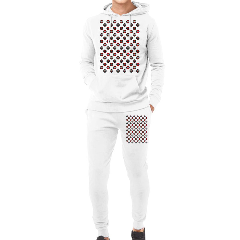 Chess  In Black White And Red Pattern Retro Hoodie & Jogger set by caplisigoshar | Artistshot