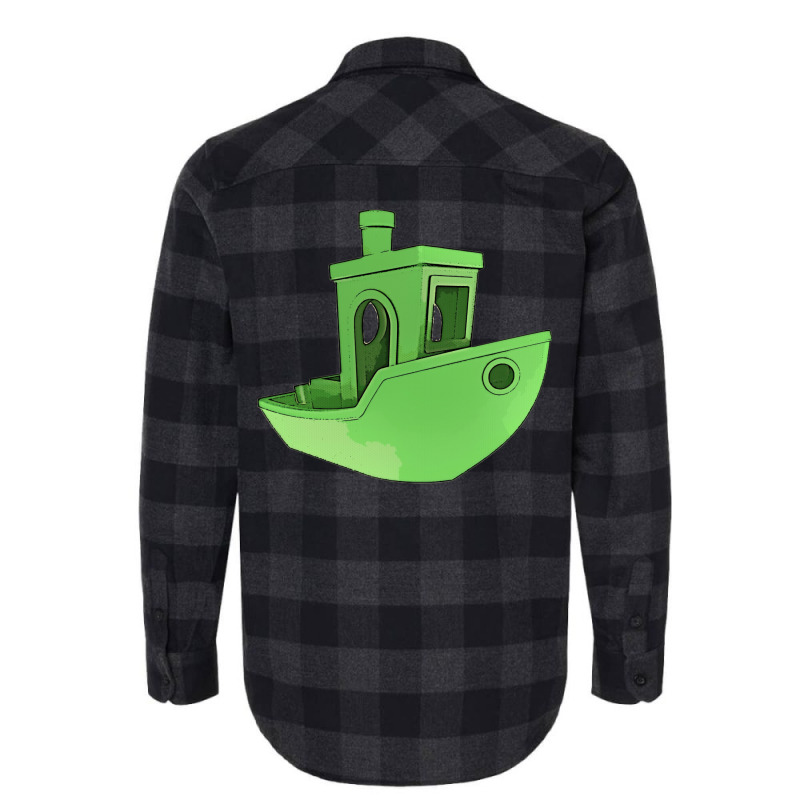 A Benchy 3d Printer For The Maker Girl Flannel Shirt | Artistshot