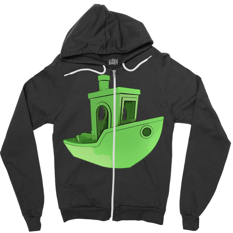 A Benchy 3d Printer For The Maker Girl Zipper Hoodie | Artistshot