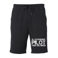 A Legendary Pilot Has Retired Retirement Copilot Fleece Short | Artistshot