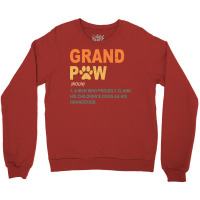 Funny Best Dog Grandpa Ever Grandpaw Apparel Retro Grand Paw Nature Crewneck Sweatshirt | Artistshot