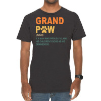 Funny Best Dog Grandpa Ever Grandpaw Apparel Retro Grand Paw Nature Vintage T-shirt | Artistshot