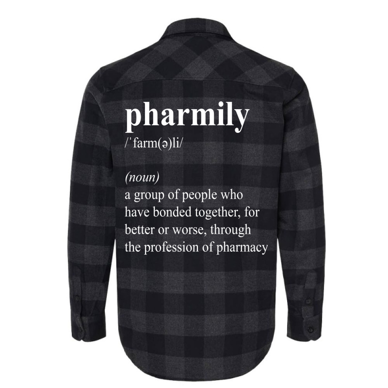 Funny Pharmily Definition Pharmacist Pharmacy Technician Blue Flannel Shirt by nocniwignera | Artistshot